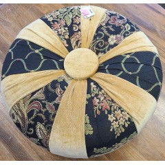 Black and Gold Tuffet