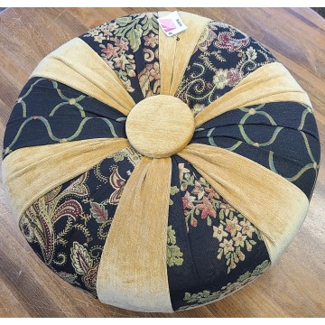 Black and Gold Tuffet